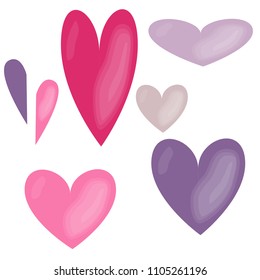 Vector illustration of handwritten lettering "a heart" to t-shirt design, postcards, logos, banner, poster or textile.