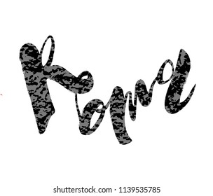 Vector illustration of handwritten lettering "Roma" to t-shirt design, postcards, logos, banner, poster or textile.