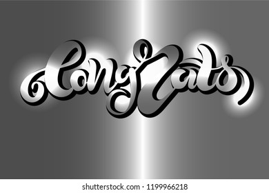 Vector illustration of handwritten modern brush lettering of text Congrats for banner, poster, flyer, greeting card, web design or photo overlay. Hand drawn design elements. Motivational text. EPS 10