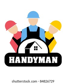 Vector illustration of Handyman concept