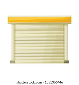 Vector illustration of hangar and garage icon. Web element of hangar and airport stock vector illustration.