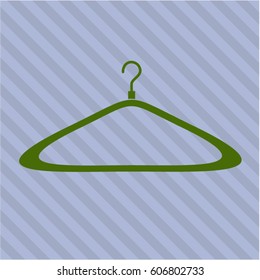 Vector Illustration of Hanger icon in Green Color
