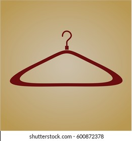 Vector illustration of Hanger icon in Red
