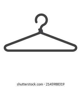 ilustración vectorial del icono del colgador diseño plano simple.