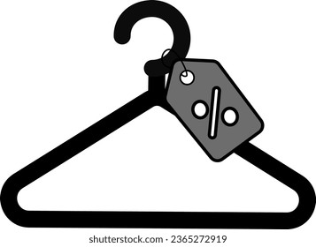 vector illustration of hanger on transparent background