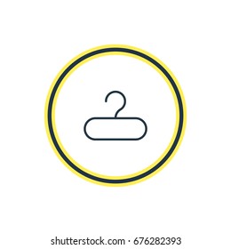 Vector Illustration Of Hanger Outline. Beautiful Trading Element Also Can Be Used As Rack Element.