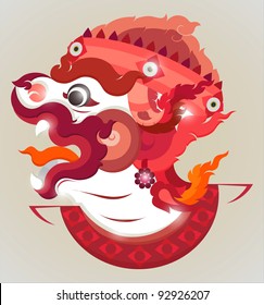 Vector Illustration Hanuman, The monkey king