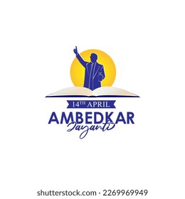 Imagen vectorial de Happy Ambedkar Jayanti