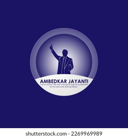 Imagen vectorial de Happy Ambedkar Jayanti