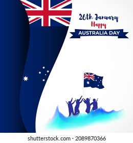 Ilustración vectorial del feliz día de Australia
