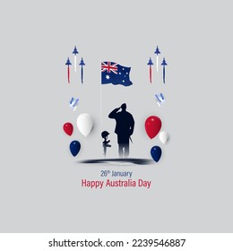 Ilustración vectorial del feliz día de Australia