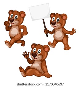 Vector Illustration Cartoon Cute Baby Beaver Stock Vector (Royalty Free ...