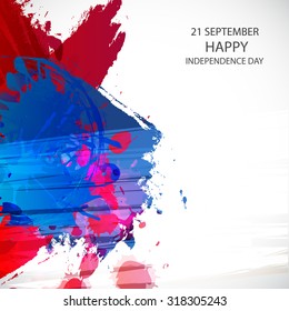 Vector illustration Happy Belize independence day.