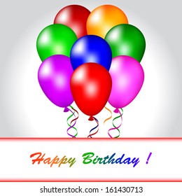Vector illustration of Happy birthday! 2