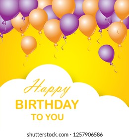 Vector Illustration of a Happy Birthday