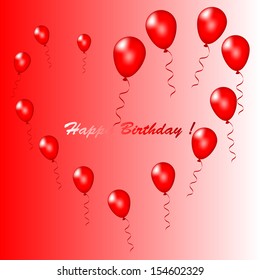 Vector illustration of Happy Birthday! 
