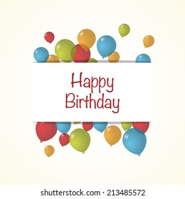 Vector Illustration of a Happy Birthday