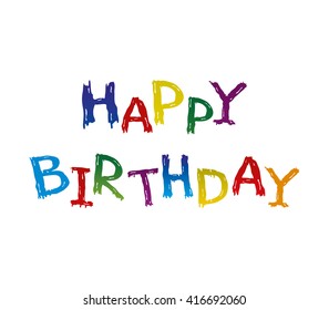 Abstract Colorful Happy Birthday Text Vector Stock Vector Royalty Free abstract-colorful-happy-birthday-text-vector-stock-vector-royalty-free
