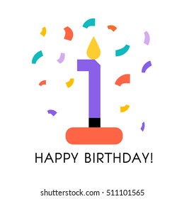Vector Illustration of a Happy Birthday