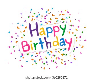 Happy Birthday Greetings Stock Illustration 172950197 | Shutterstock