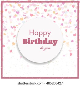 Vector Illustration of a Happy Birthday Greeting Card