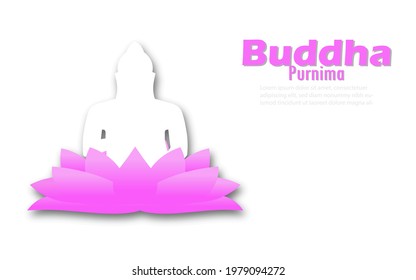 Vector Illustration For Happy Buddha Purnima