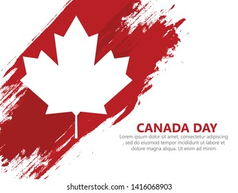 Vector Illustration of Happy Canada Day, Victoria Day in Canada 