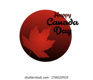 Vector illustration for Happy Canada Day,