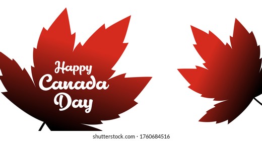 Ilustración vectorial del Día de Canadá Feliz,