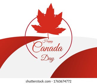 Vector illustration for Happy Canada Day,