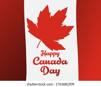 Vector illustration for Happy Canada Day,