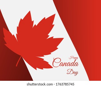 Vektorgrafik zum Happy Canada Day,