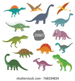 Vector Illustration Happy Cartoon Dinosaur Character Stock Vector ...