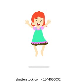 Vector Illustration Of Happy Children Isolated