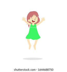 Ilustración vectorial de niños felices aislados