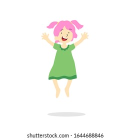 Ilustración vectorial de niños felices aislados