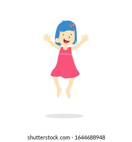 Ilustración vectorial de niños felices aislados