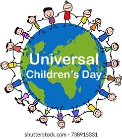 Vector illustration of Happy Children's day