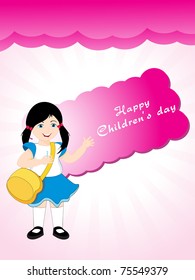 vector illustration for happy children's day celebration