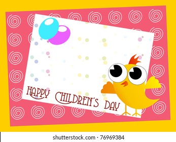vector illustration for happy children's day celebration