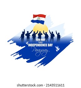 Vector illustration for happy constitution Day marshal island.
