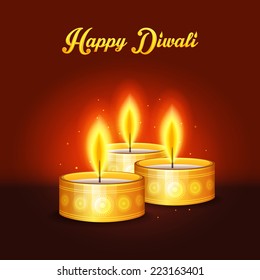 Vector illustration of Happy Diwali
