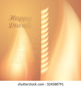 Vector illustration of a happy Diwali day.