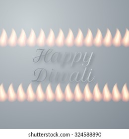 Vector illustration of a happy Diwali day.