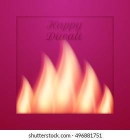 Vector illustration of a happy Diwali day