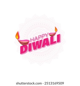 Vector illustration of Happy Diwali social media feed template