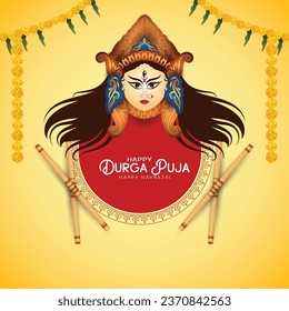 vector illustration of Happy Durga Puja