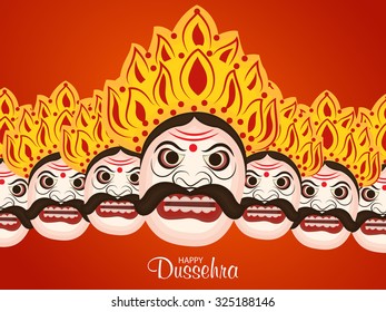 Vector illustration for Happy Dussehra festival Background.