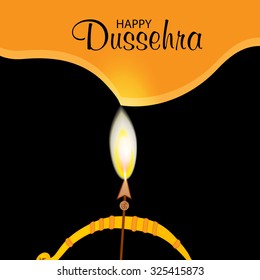 Vector illustration for Happy Dussehra festival Background.