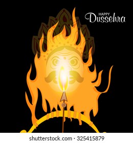 Vector illustration for Happy Dussehra festival Background.